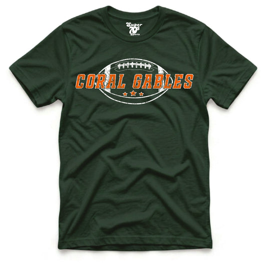New Coral Gables Football Tee