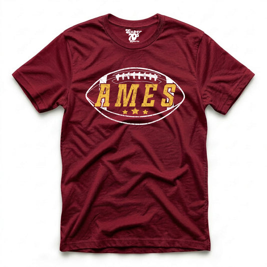 New Ames Football Tee