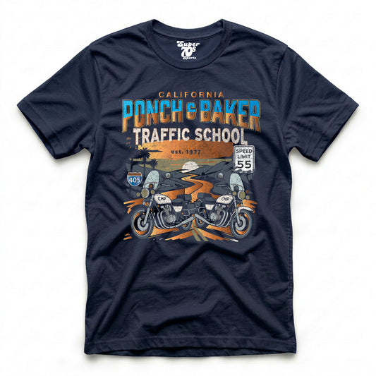 Ponch and Baker Traffic School Tee