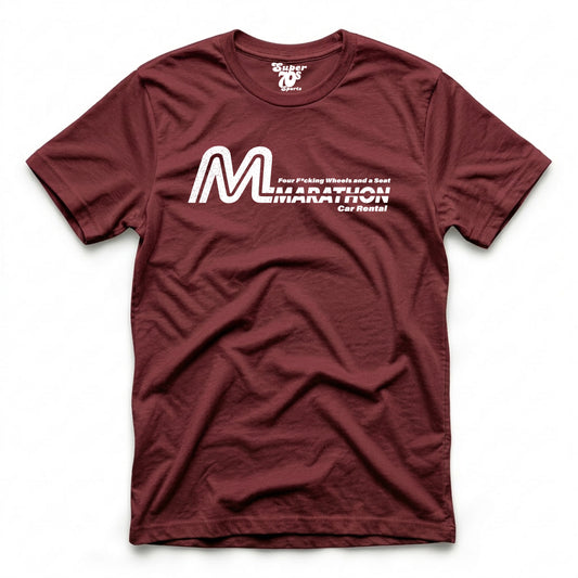 Marathon Car Rental retro graphic T-shirt