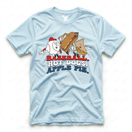 Baseball, Hot Dogs, Apple Pie Tee