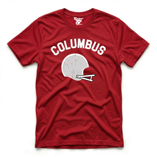 Columbus Football Red Tee
