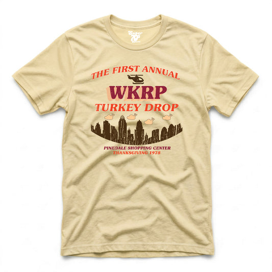 WKRP Turkey Drop Tee