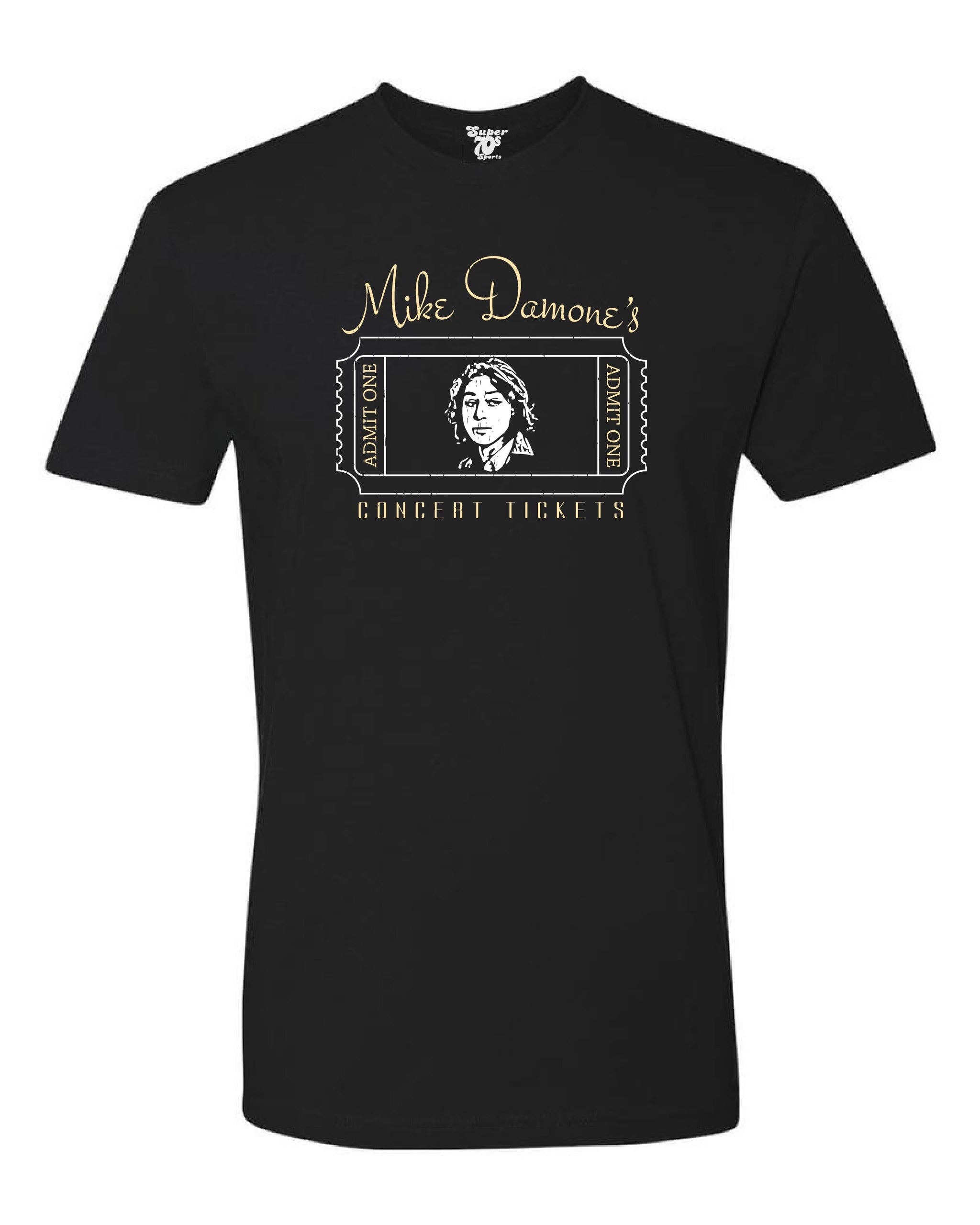 Mike Damone's Concert Tickets Tee Super 70s Sports