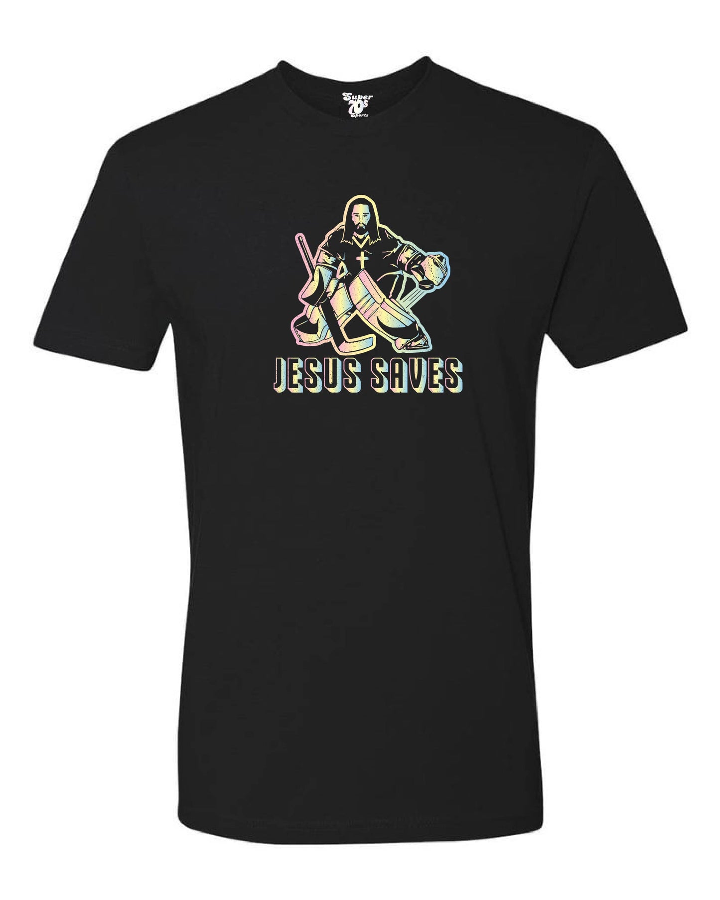 Jesus Saves - Hockey Tee